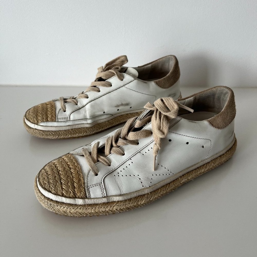 Golden Goose Private Edit - Leather & Jute Sneakers